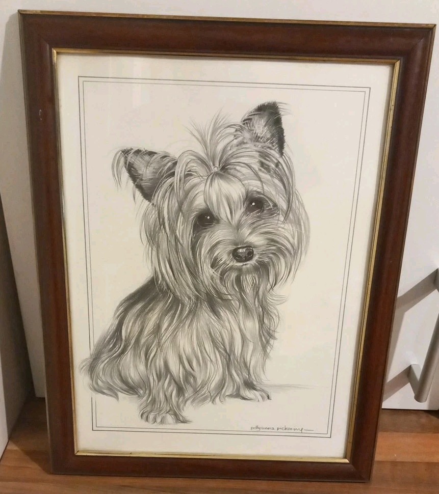 英ポリアンナ・ピカリング作 ヨークシャーテリア仔犬のプリントアート(特定の版画) 英ポリアンナ・ピカリング作 ヨークシャーテリア仔犬のプリントアート