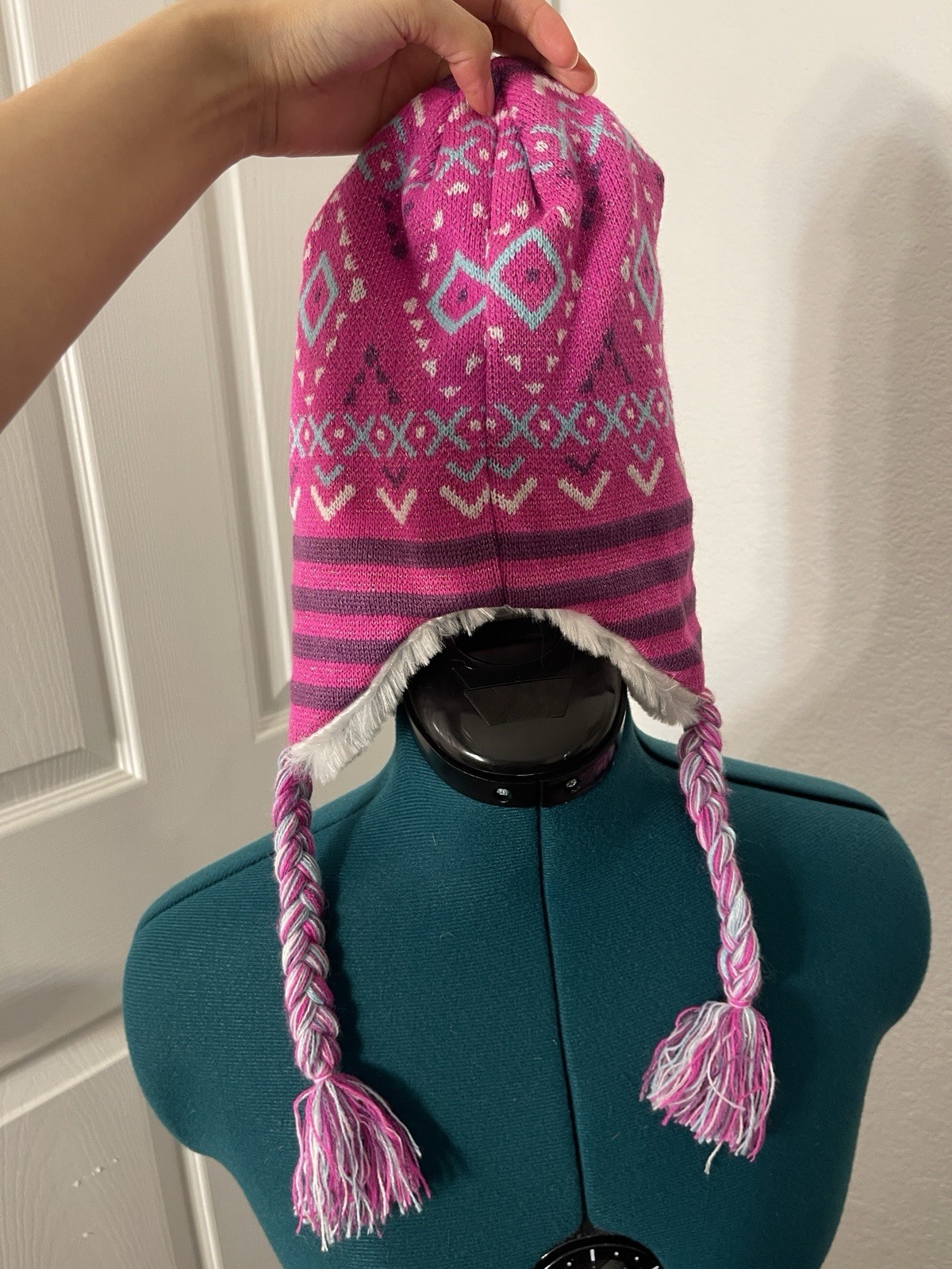 Toby and Mac Knit Winter Pattern Peruvian Hat in … - image 2