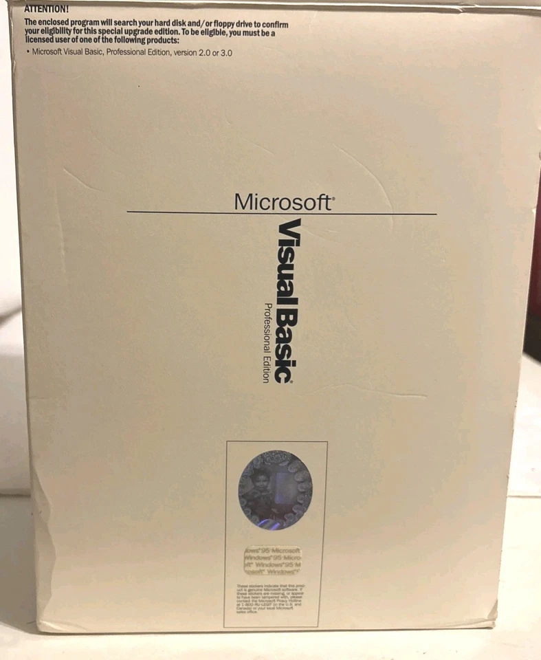 Microsoft Visual Basic Pro Professional Edition 4.0 PC Windows 95 NT 3.1 - Image 3 of 4