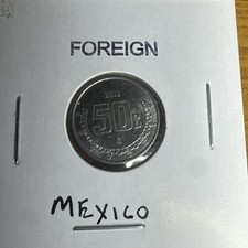 Mexico 2010 50 Centavo Coin~Stainless Steel~Eagle