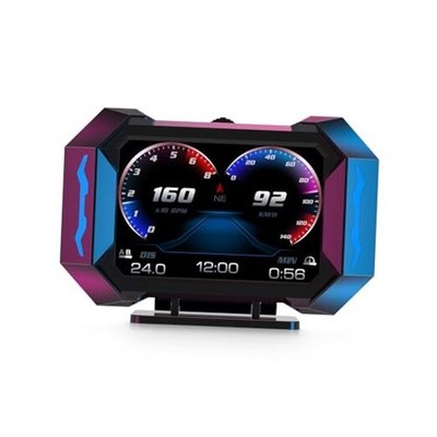 P25 OBD2 Scanner HUD Display, Code Reader with RPM Speed Gauges, Overspeed 