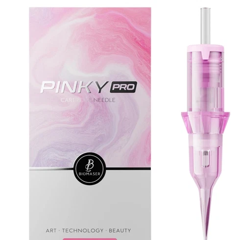 PINKY Pro 20 Pcs 1RL 0.25mm Round Liner Tattoo Cartridges Needles - product listing photo