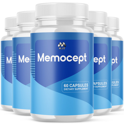 (5 Pack) Memocept Advanced Brain Max Support Supplement Memo Cept 300 Capsules