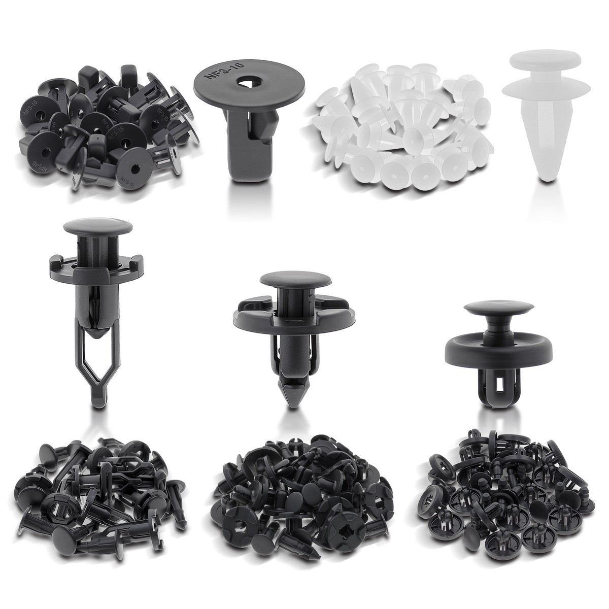氷姫 SECRET パーツ 100 For TOYOTA Tundra Bumper Trim Panel Clip Push Rivet Inner