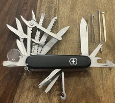 Victorinox Swiss Army SwissChamp Pocket Knife Multi-Tool Black TSA Confiscated ￼