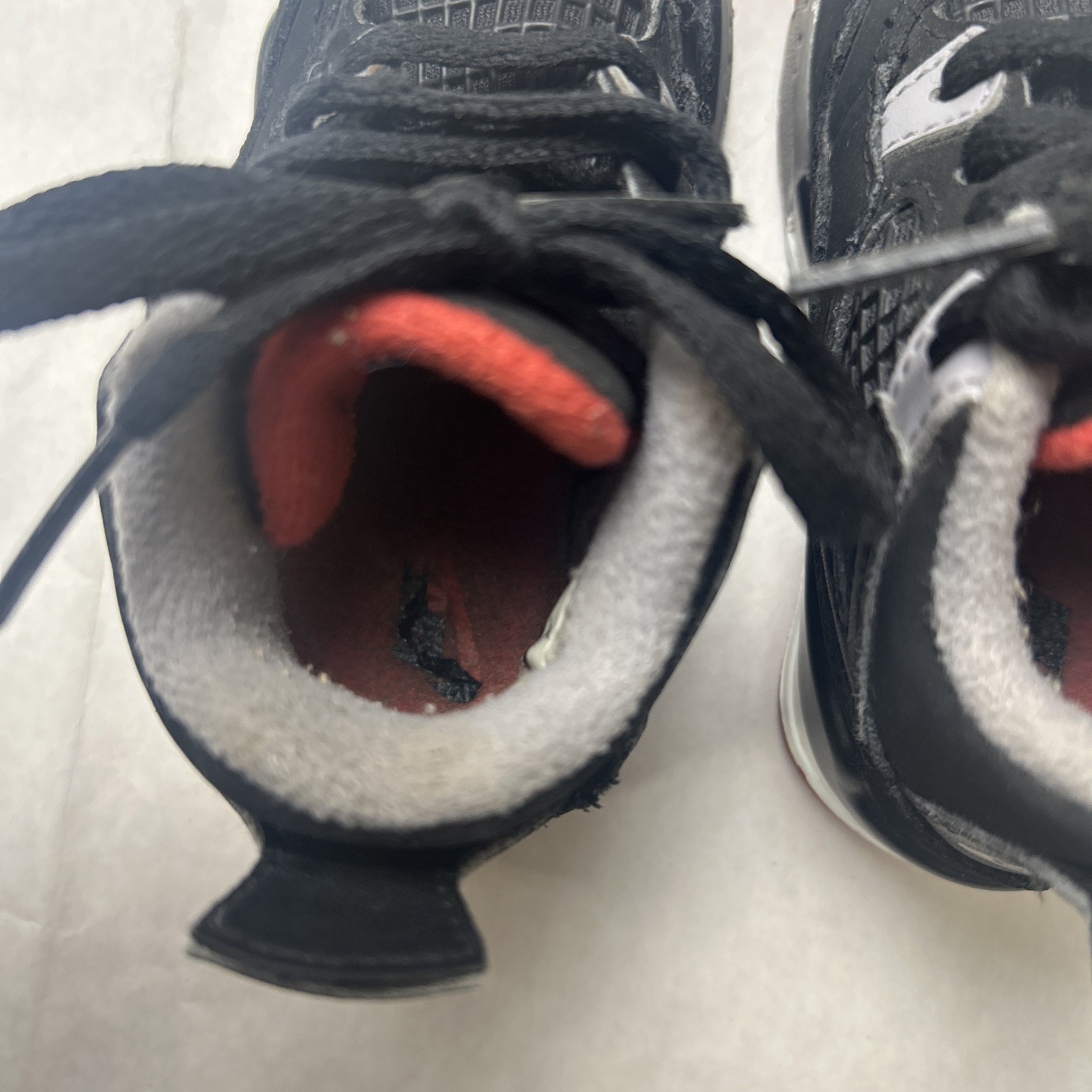 Jordan 4 Retro “Bred Reimagined” Toddler Size 5C Black Fire Red Cement Grey thumbnail 9