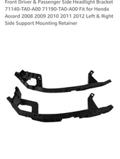 Headlight Bracket Set for Left Right Side Mounting Panel Support