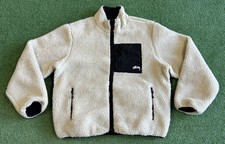 Stussy 8 Ball Reversible Sherpa Jacket Size L...
