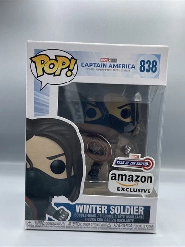 Funko Pop! Marvel - Winter Soldier # 838 - Amazon Exclusive w/Protector
