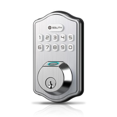 Smart Digital Electronic Deadbolt Door Lock, Keyless Entry, Auto Lock, 50 Cus...