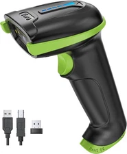 Tera Barcode Scanner Wireless Versatile Wireless + Wired USB Handheld Green NEW