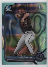 2022 Bowman Draft Chrome Aqua Lava Refractor 2/199 Jacob Miller #BDC-195 oh8