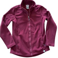 Women's Avalanche Red Maroon Fleece Zip Up Jacket size S