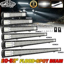 20 26 28 42 48 52 Tri Row Led Slide Base Bracket Lights Bar Driving Offroad Suv 20 26 28 42 48 52 Tri Row Led Slide Base Bracket Lights Bar Driving Offroad Suv
