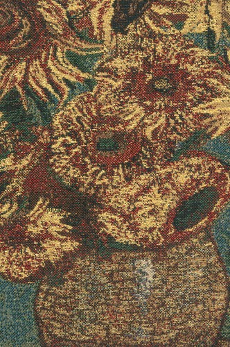 Sunflowers Belgian Tapestry Decorative Throw Pillow Cushion Cover 16x16 Inch - Picture 11 of 11