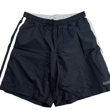 Vintage Nike Swim Trunks Men  s Large Black Shorts Swimming Y2K Beach Spell Out L