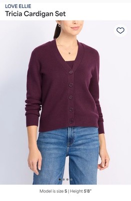 Stitch fix NWT LOVE BY ELLIE TRICIA Cardigan Button  Down With Tank!!!