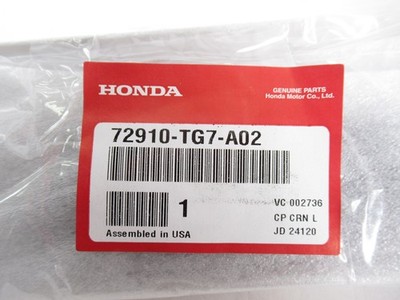 Genuine OEM Honda 72910-TG7-A02 Passenger RH Rear Door Belt Molding 16-22 Pilot