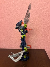 Lego Bionicle 8914 - Toa Mahri Hahli - 100% Complete - Lime Joints Replaced