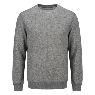 NEW BT Supply Co Men's LARGE Crewneck Sweatshirt Black Heather Gray