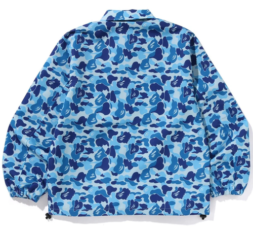 A Bathing Ape BAPE "ABC Camo Coach Jacket" blu 1L30-140-010 taglia M - Foto 6 di 10