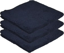 Microfiber Cleaning Cloth, 3 Pcs Bla 11.8 inch x 11.8 inch, Cleaning