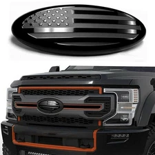 6 Inch Fit For Ford F150 F350 FRONT GRILL Tailgate US Flag Oval Emblem Badge