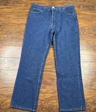 Vintage Ely Cattleman Jeans Made in USA 40x32 Blue U5