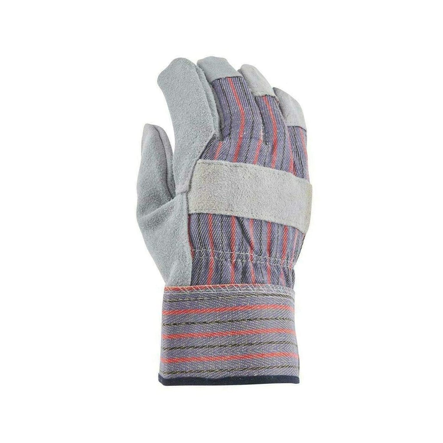 12 pairs Leather Palm Safety Split Cowhide Welding Cuff Gloves Size Large eBay