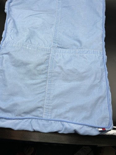 Tommy Hilfiger Corduroy Pillow Sham Light Blue Standard Size Rectangular - Picture 7 of 7