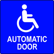 AUTOMATIC DOOR  Adhesive Vinyl Sign Decal
