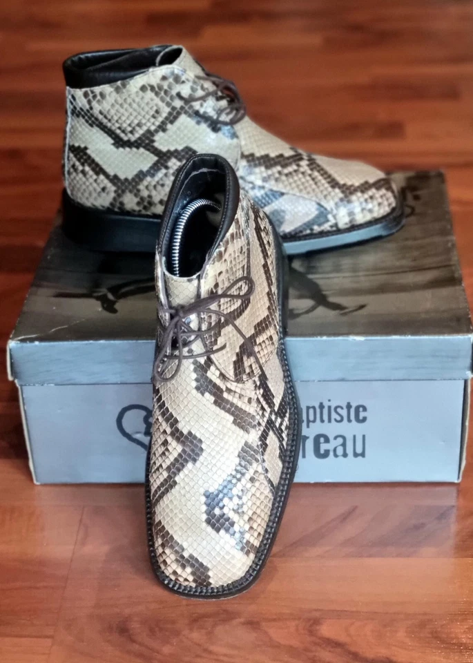 Jean-Baptiste Rautureau Vintage Pythonleder  Herrenschuhe Eur 40.5 UK 7.5 US 8 - Bild 2 von 3