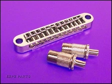 12 String Chrome Tune'O'matic Bridge with Individual Saddles!  EZPZ PARTS