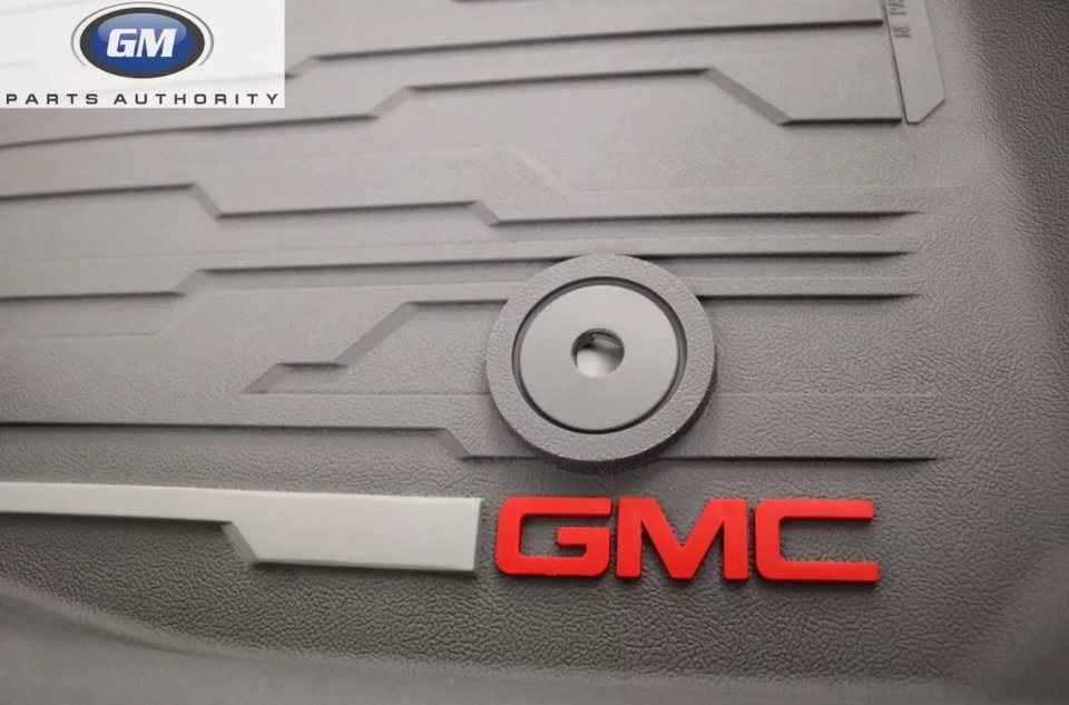 GMC Acadia 2017-2023 equipamiento delantero segunda fila y revestimiento de carga gris ceniza genuino OEM Foto 4 de 4