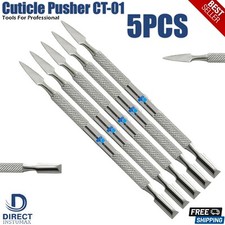 5PCS Nail Pusher Removal Cuticle Gouges Manicure Pedicure Nails Care CT-01