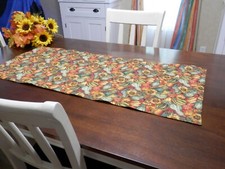 New Handmade Quilted Table Runner/ Topper "Garden Harvest" 41"L x 17 1/2"W