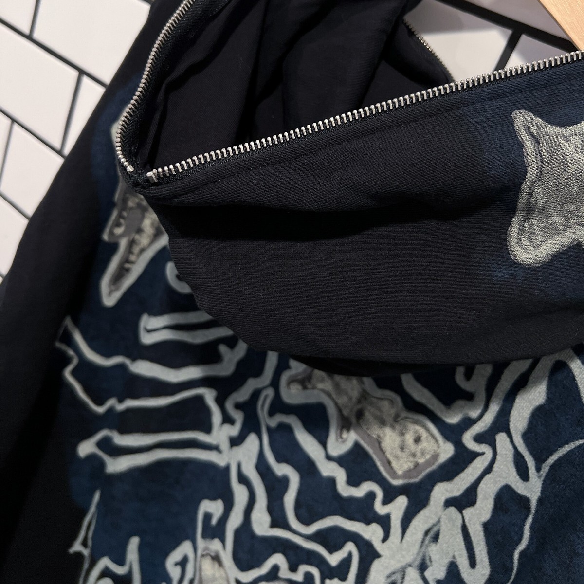 TRAVIS SCOTT CACTUS JACK FRAGMENT SKELETON GRAFFITI FULL ZIP