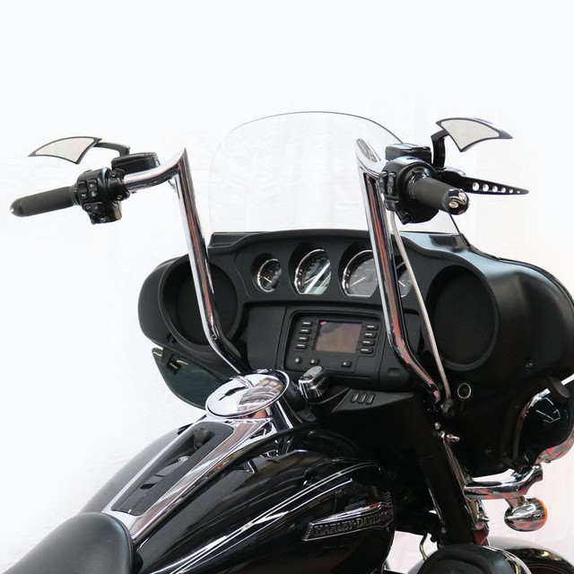 Paul Yaffe 12" Chrome Monkey Bagger Bars Handlebars 16 Harley Package