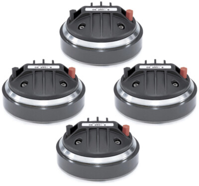 4x B&C DE250 1'' High Frequency Compression Driver 120 Watts 8-Ohms DRV2508M