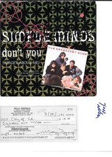 The Breakfast Club autographed Anthony Michael Hall MOLLY RINGWALD BANK CHECK +