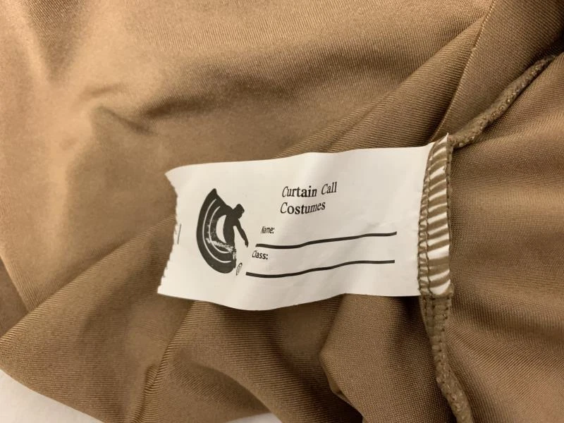 Curtain Call Disfraces Niños Cla Camiseta sin Mangas Metálico Marrón Spandez - Imagen 4 de 4