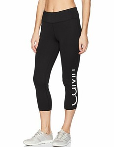 Calvin Klein Performance Womens Black Logo Crop Athletic Leggings Medium Ebay
