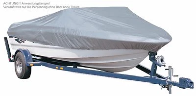 Plane Boot Bootsabdeckung Bootshaube Boote Abdeckung Schutz Haube Hülle in grau