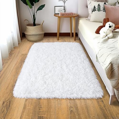 Shaggy Rugs for Bedroom Living Room Dorm Kids Room Decor, Soft 2x3
