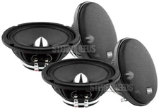 4x DS18 PRO-FR6NEO 6.5 Midrange Car Speakers Mid-Range Neodymium 2000 Watt 4 Ohm