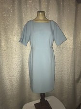 Ann Taylor Factory Blue Shift Dress Business, 4 Petite 