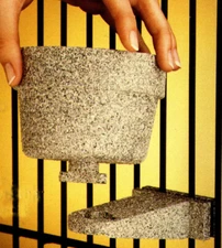 10 oz Lixit FOOD WATER QUICK-LOCK crocks bowls parrot bird dog cat dish pet cups