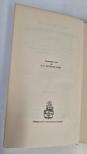 Ansell F Hall ~ Handbook of Yosemite National Park ~ HC VG (1921 1st ed) SIGNED - Picture 4 of 14