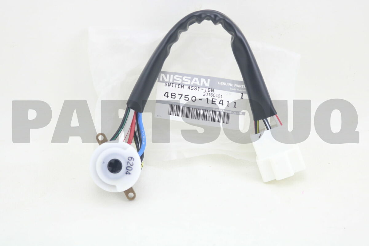 487501E411 Genuine Nissan SWITCH ASSY-IGNITION 48750-1E411 487501E411 Genuine Nissan SWITCH ASSY-IGNITION 48750-1E411