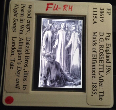 Dante Gabriel Rossetti ''Maids Of Elfinmere'' Pre-Raphaelite 35mm Art Slide
